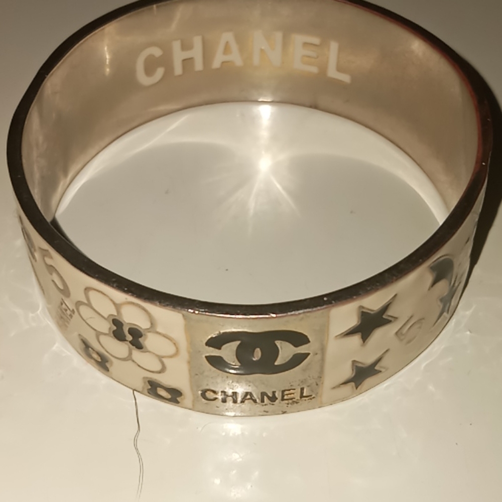 Chanel N°5 Enamel Bangle Bracelet